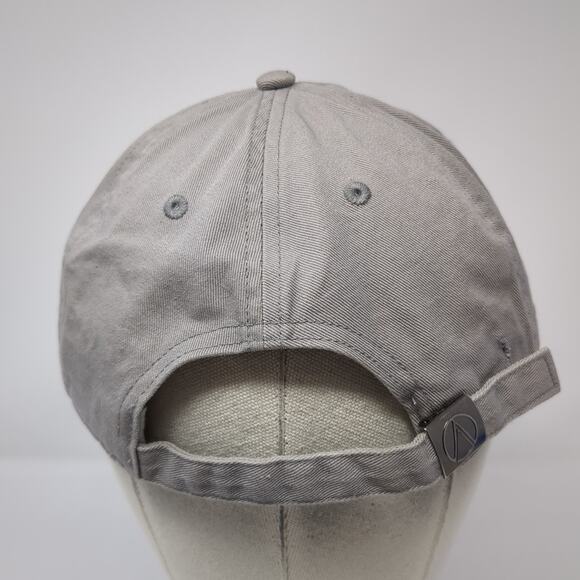 North & Acrux Baseball Cap Gray One Size Adjustable Embroidered 6 Panel Cotton - Picture 6 of 9
